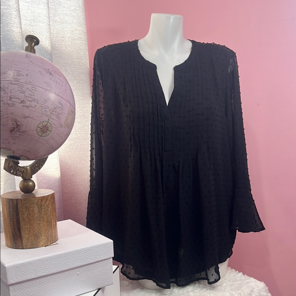 Elegant Black Women's Top